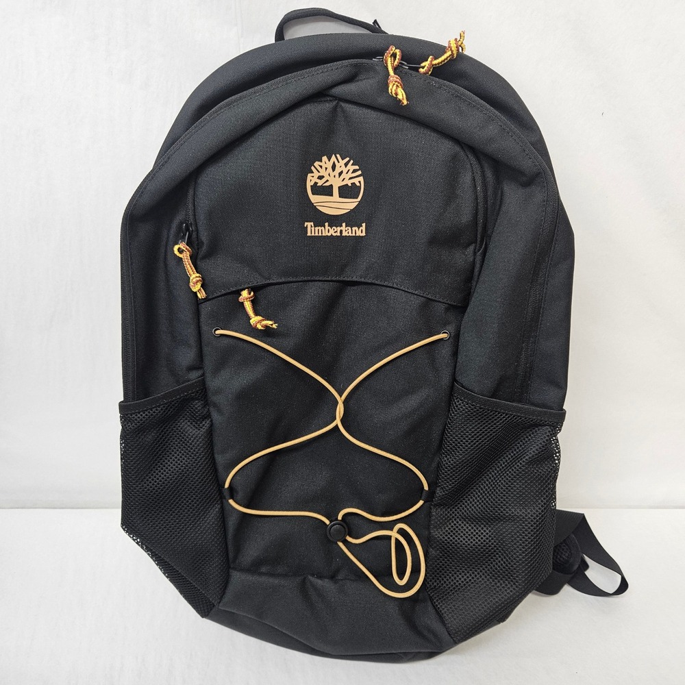 Timberland Back To School Backpack Laptop Sleeve TBC0YHNK-001 Black Orange